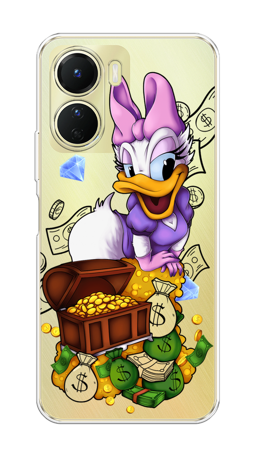 

Чехол на Vivo Y16 "Rich Daisy Duck", Коричневый;белый;фиолетовый, 267850-6