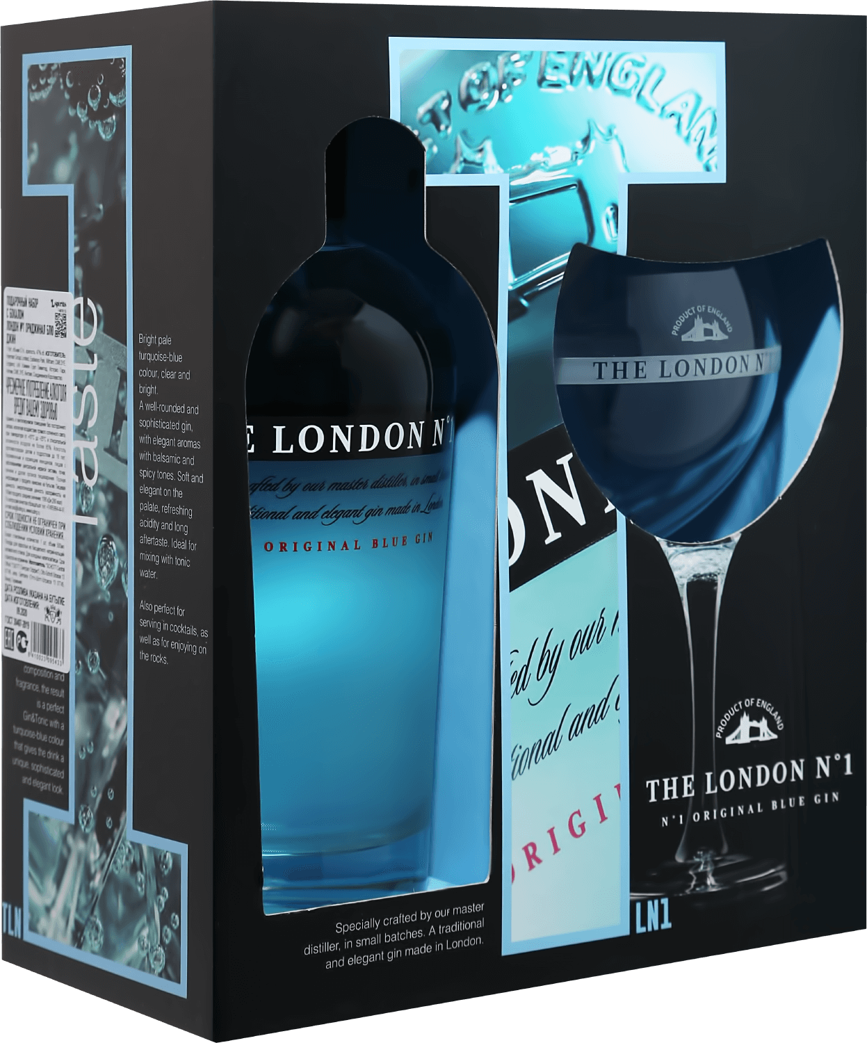 

Джин The London №1 Original Blue Gin (gift box with glass)