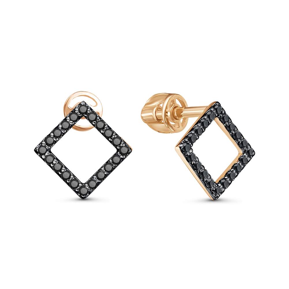 

Серьги пусеты из золота INFINI 050808-5, фианит, 050808-5