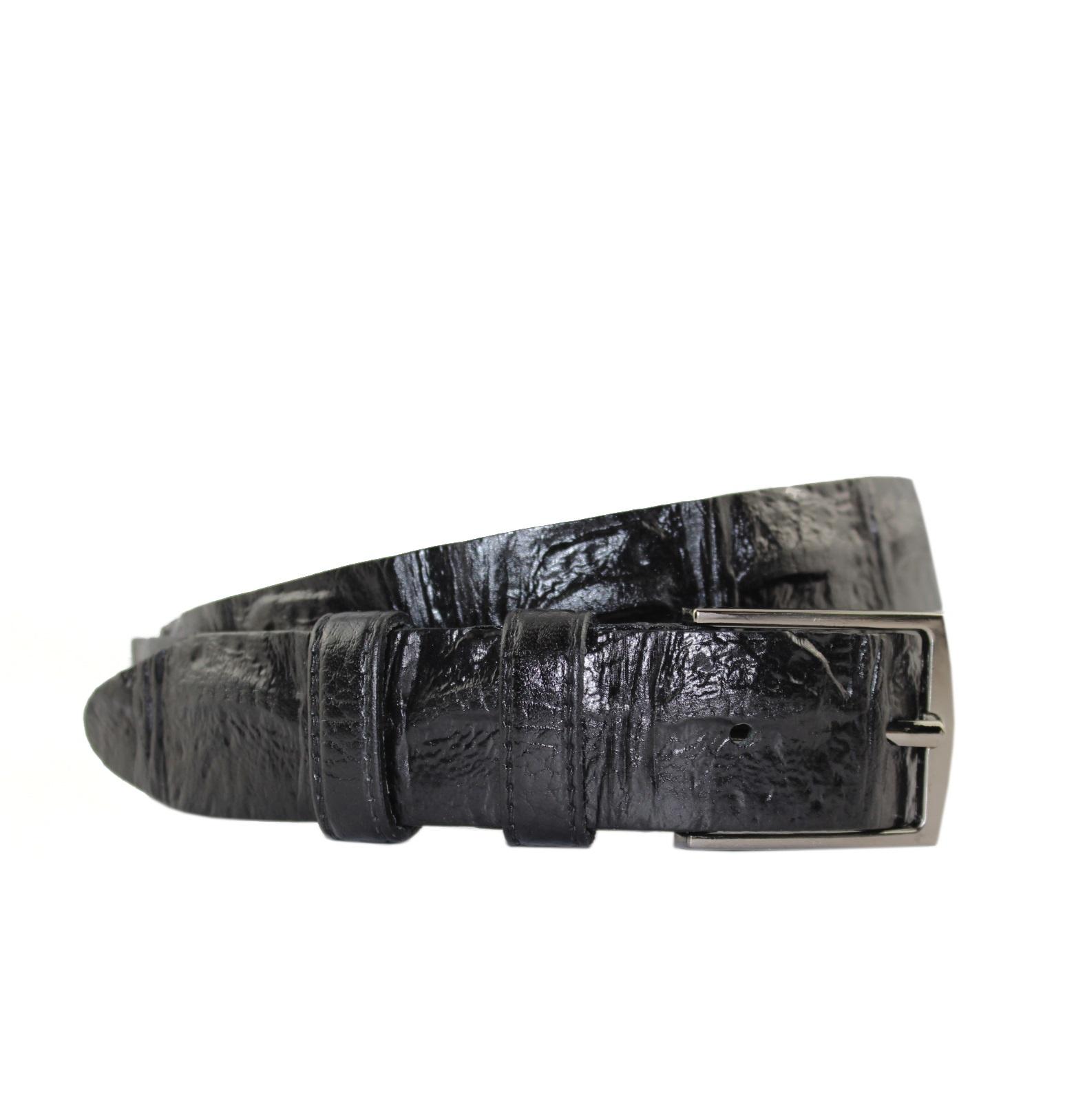 фото Ремень подростковый для мальчика stilmark из натуральной кожи черный 1344699