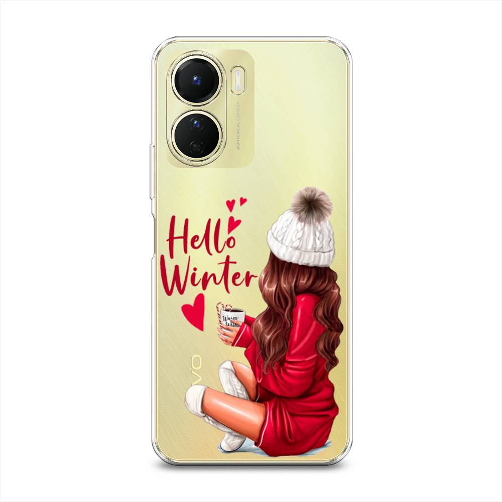 

Чехол на Vivo Y16 "Hello winter", Красный;белый;коричневый, 267850-5