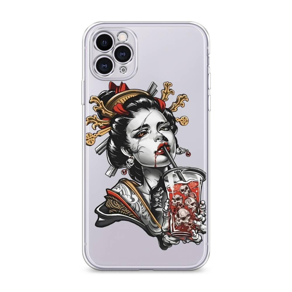 

Чехол для Apple iPhone 11 Pro "Опасная гейша", Красный;черный;серый, 12350-4