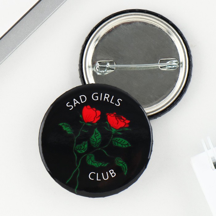 

Значок закатной «Sad girl club», d = 3,8 см, (10шт.)