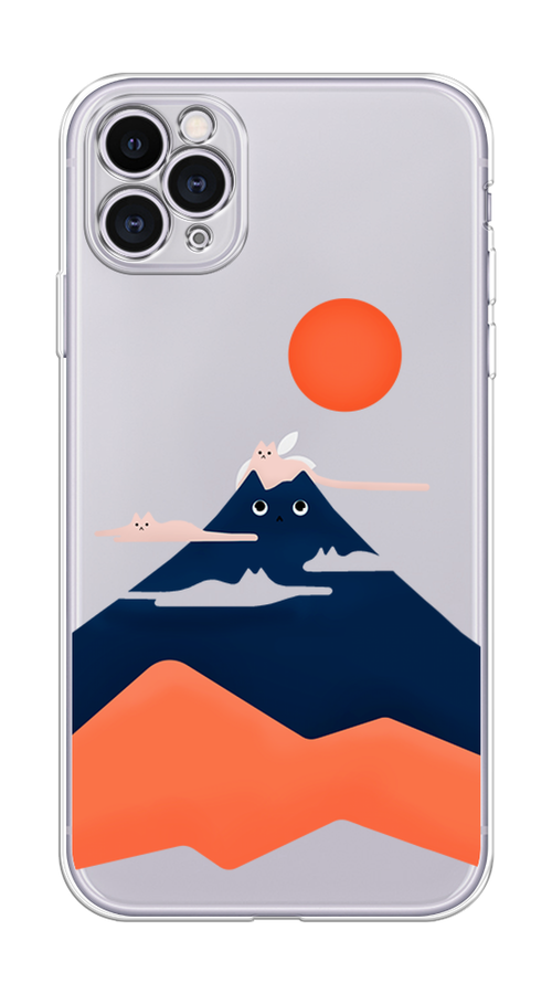 

Чехол на Apple iPhone 11 Pro "Кот-гора", Черный;оранжевый, 12350-4