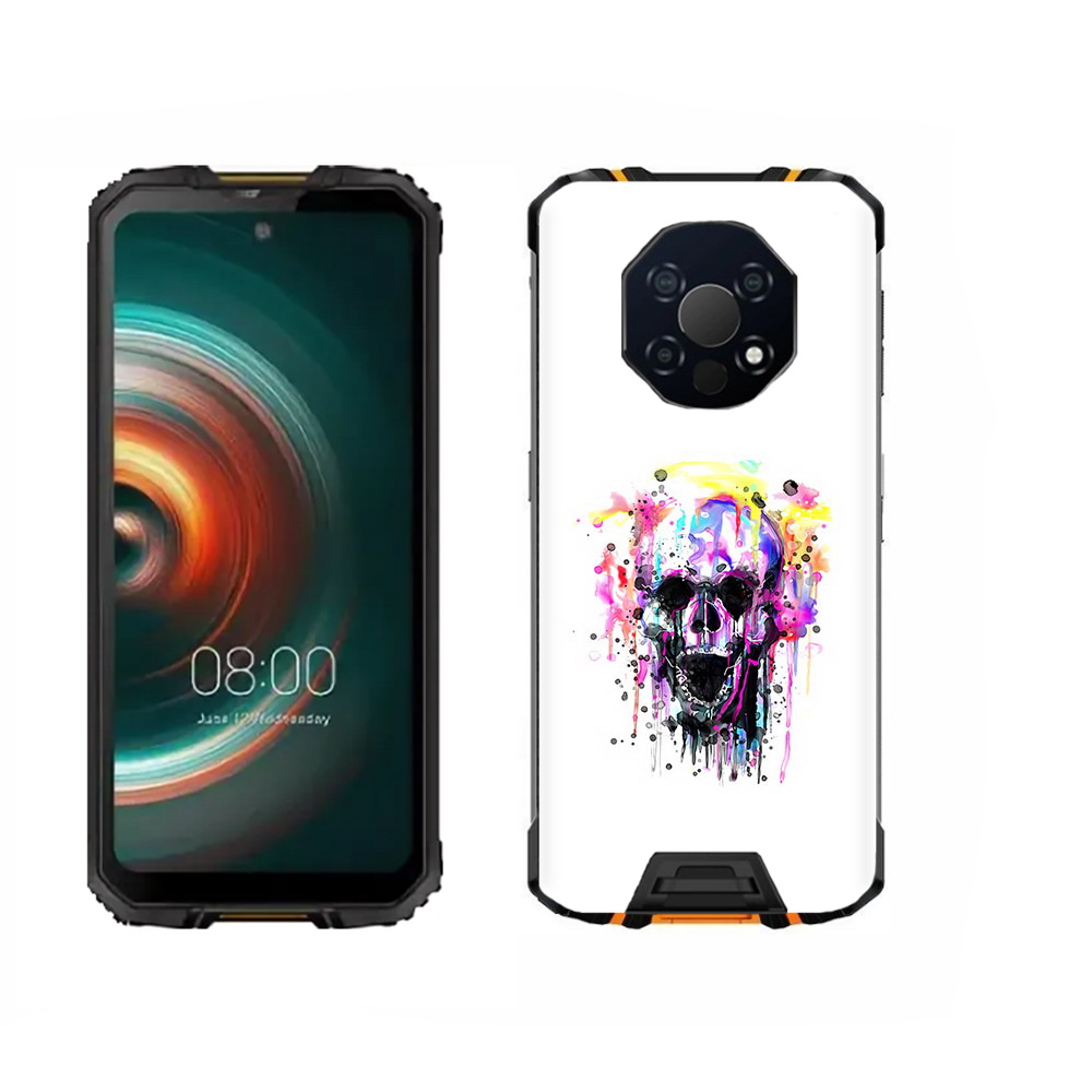 

Чехол MyPads Tocco для Oukitel WP13 граффити череп, Прозрачный, Tocco