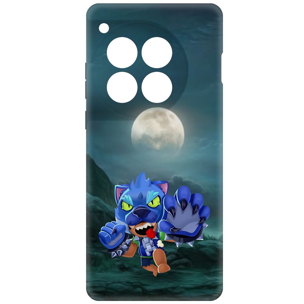 Чехол-накладка Krutoff Soft Case Brawl Stars - Оборотень Леон для OnePlus 12 черный