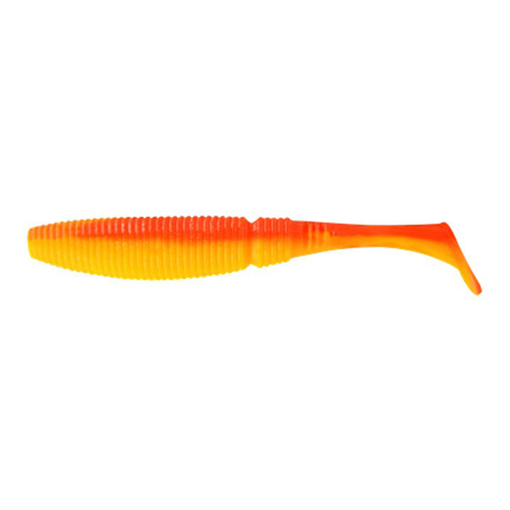 Приманка виброхвост Allvega Power Swim orange yellow 10 см 4 шт