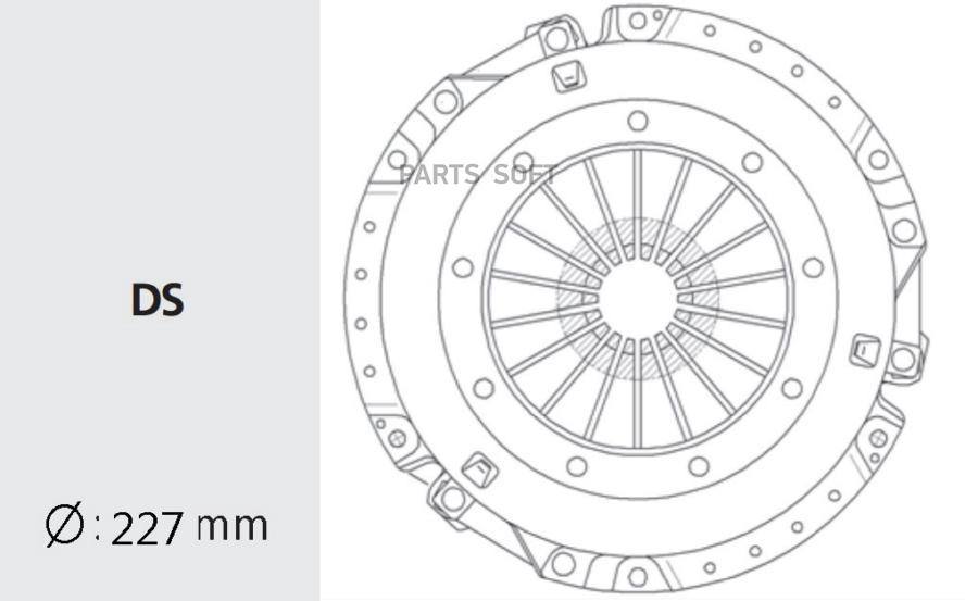 Valeo Phc Корзина Сцепления Hyundai: Galloper 2.5Tci 94-