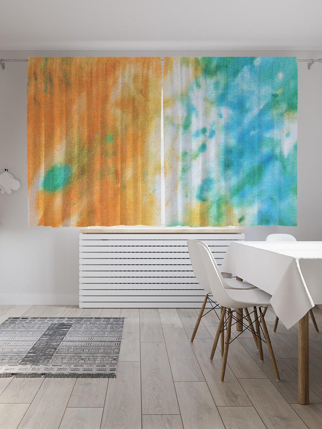 

Классические шторы JoyArty "Слияние красок", серия Oxford DeLux, 2 полотна 145x180 см, Слияние красок