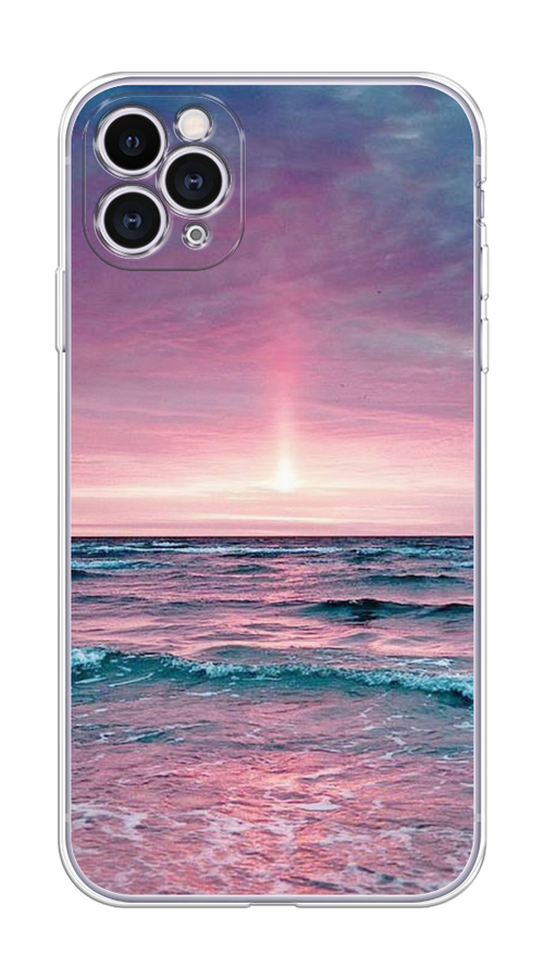 

Чехол на Apple iPhone 11 Pro "Восход 3", Розовый;голубой, 12350-2