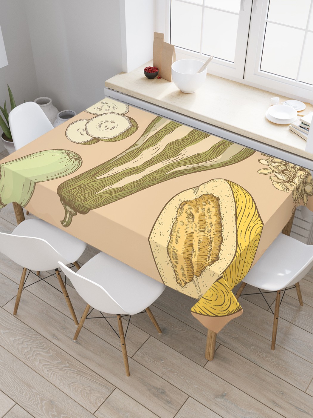 

Скатерть прямоугольная JoyArty "Бахчевые культуры" из сатена, 180x145 см, Оранжевый, Бахчевые культуры