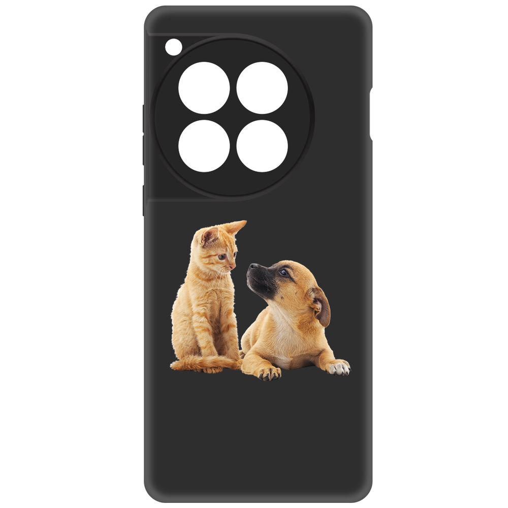 

Чехол-накладка Krutoff Soft Case Лучшие друзья для OnePlus 12 черный