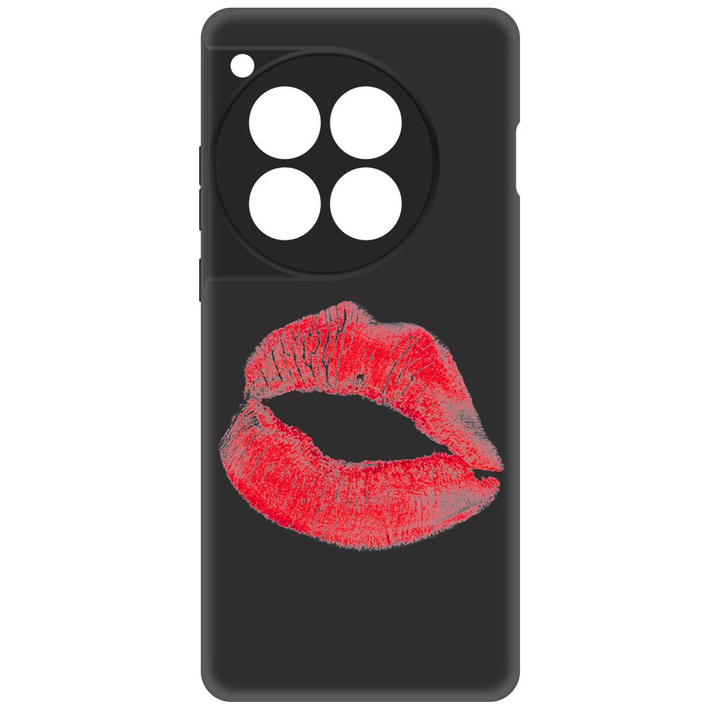 

Чехол-накладка Krutoff Soft Case След помады для OnePlus 12 черный