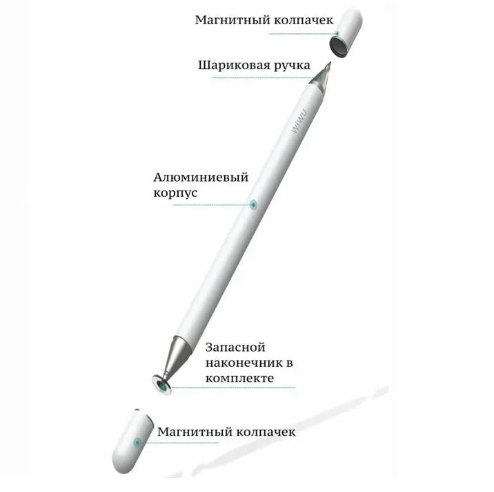 фото Стилус wiwu pencil one 2 in 1