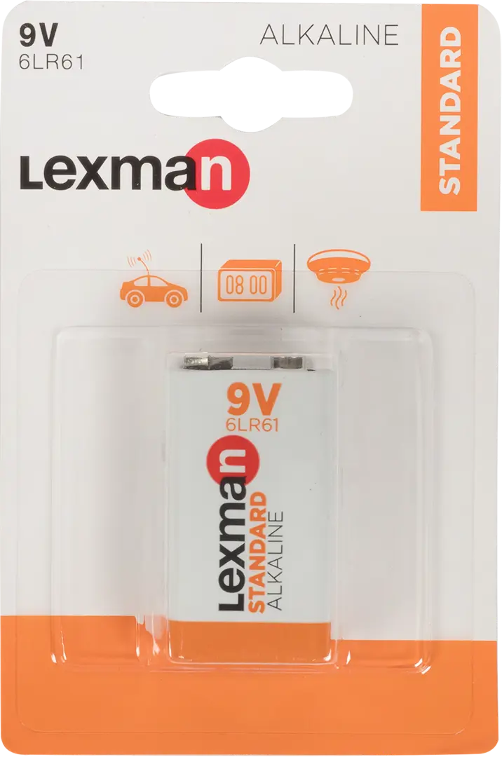 Батарейка алкалиновая Lexman 6LR61, 1 шт. батарейка алкалиновая lexman 6lr61 1 шт