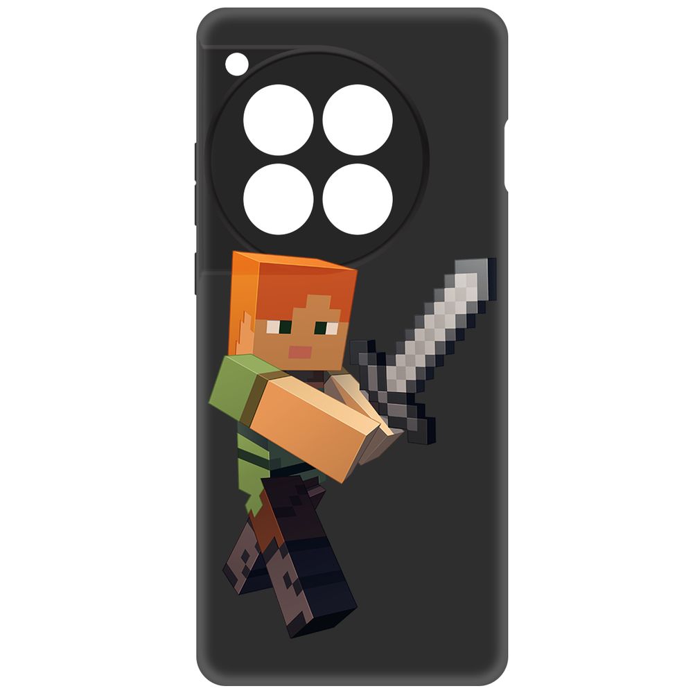 

Чехол-накладка Krutoff Soft Case Minecraft-Алекс для OnePlus 12 черный