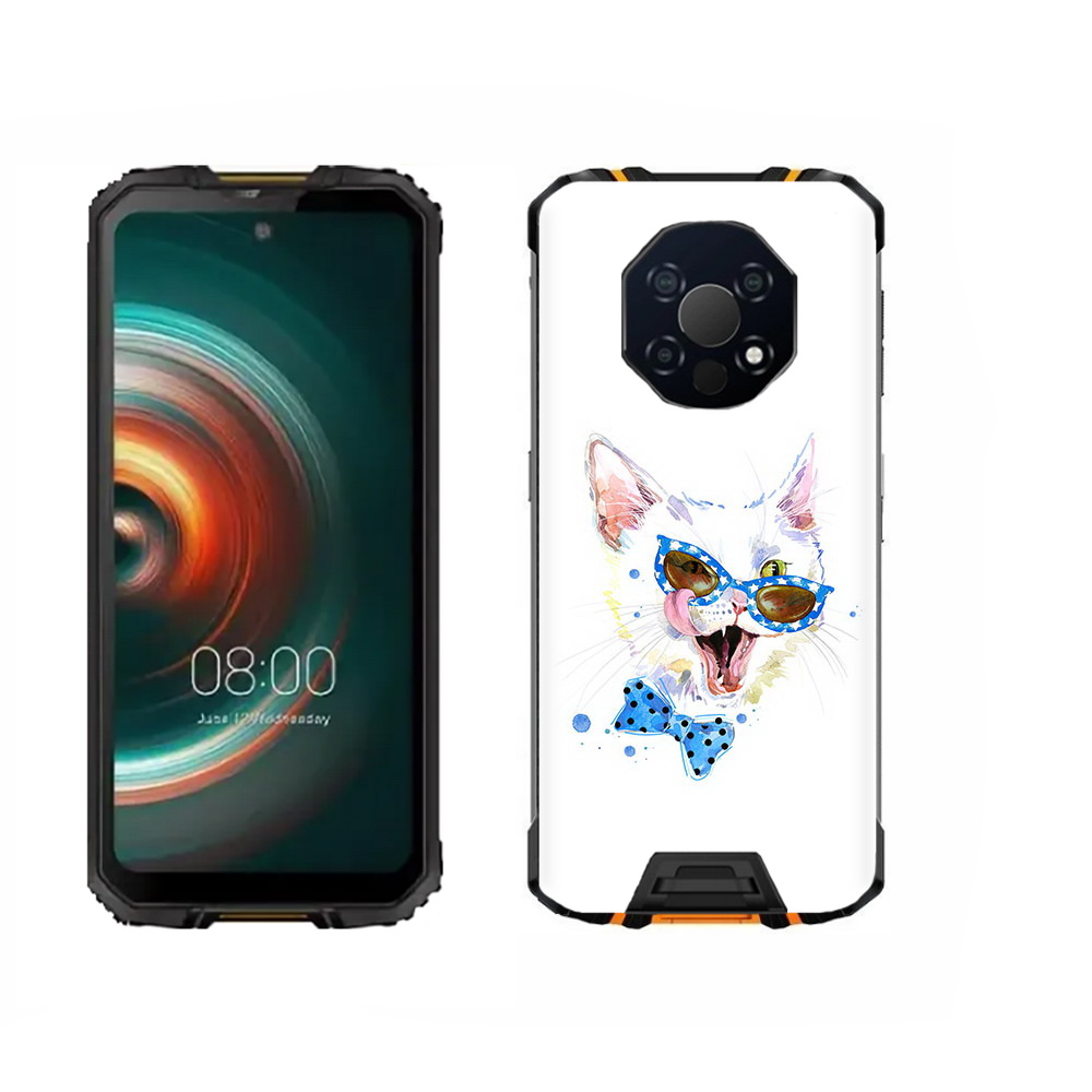 

Чехол MyPads Tocco для Oukitel WP13 белый кот, Прозрачный, Tocco