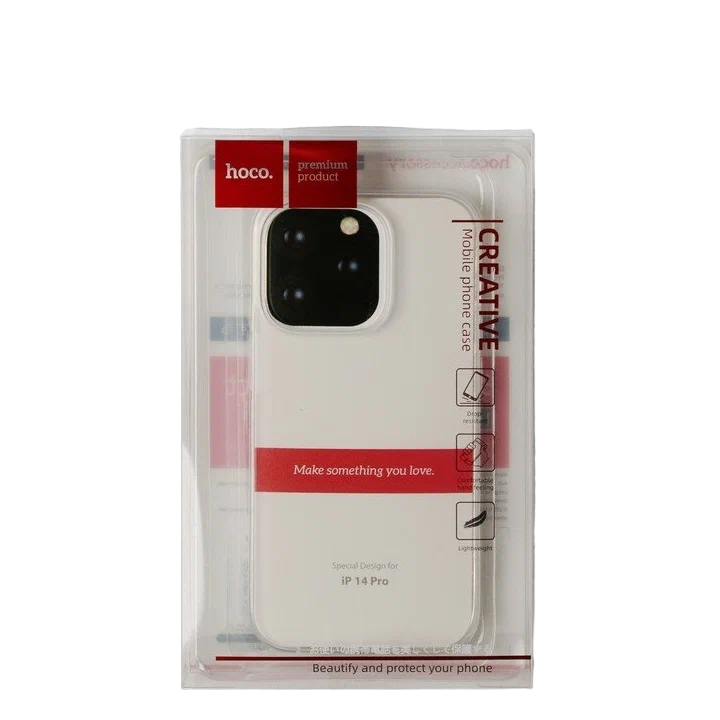 

Чехол Hoco для телефона iPhone 14 Pro, TPU, усиленное окно под камеру, прозрачный
