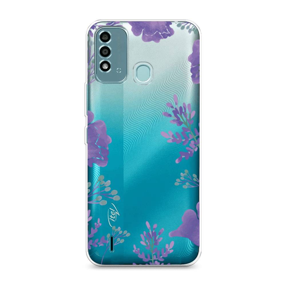 

Чехол Awog на Itel Vision 2S "Сиреневая цветочная рамка", 3200650-8