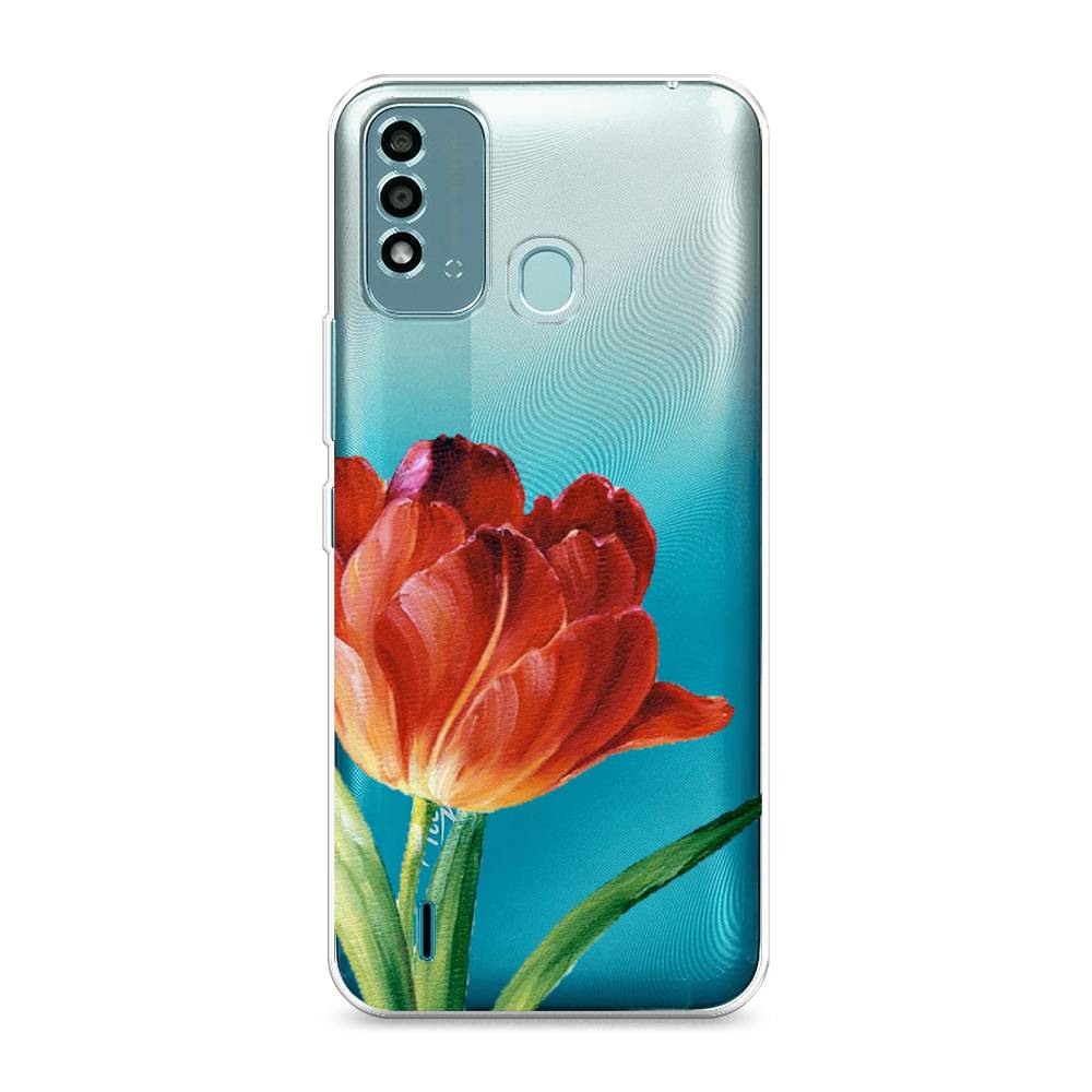 

Чехол Awog на Itel Vision 2S "Красный тюльпан", 3200650-8