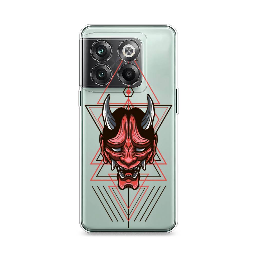 

Чехол на OnePlus 10T "Hanya Oni mask", Серый;красный;черный, 153150-4