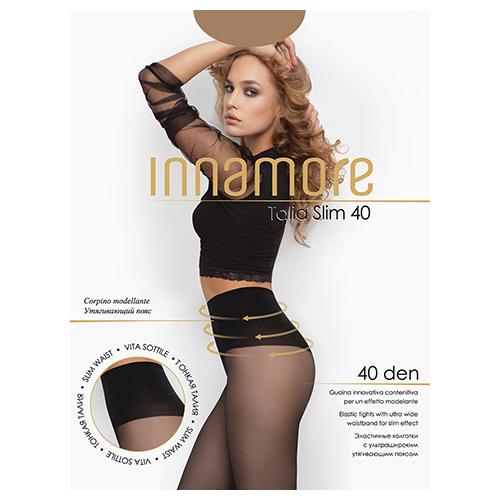 

Колготки женские Innamore Talia Slim 40 телесные 4 (L), Бежевый, Talia Slim 40