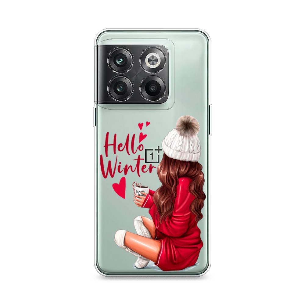 

Чехол на OnePlus 10T "Hello winter", Красный;белый;коричневый, 153150-5
