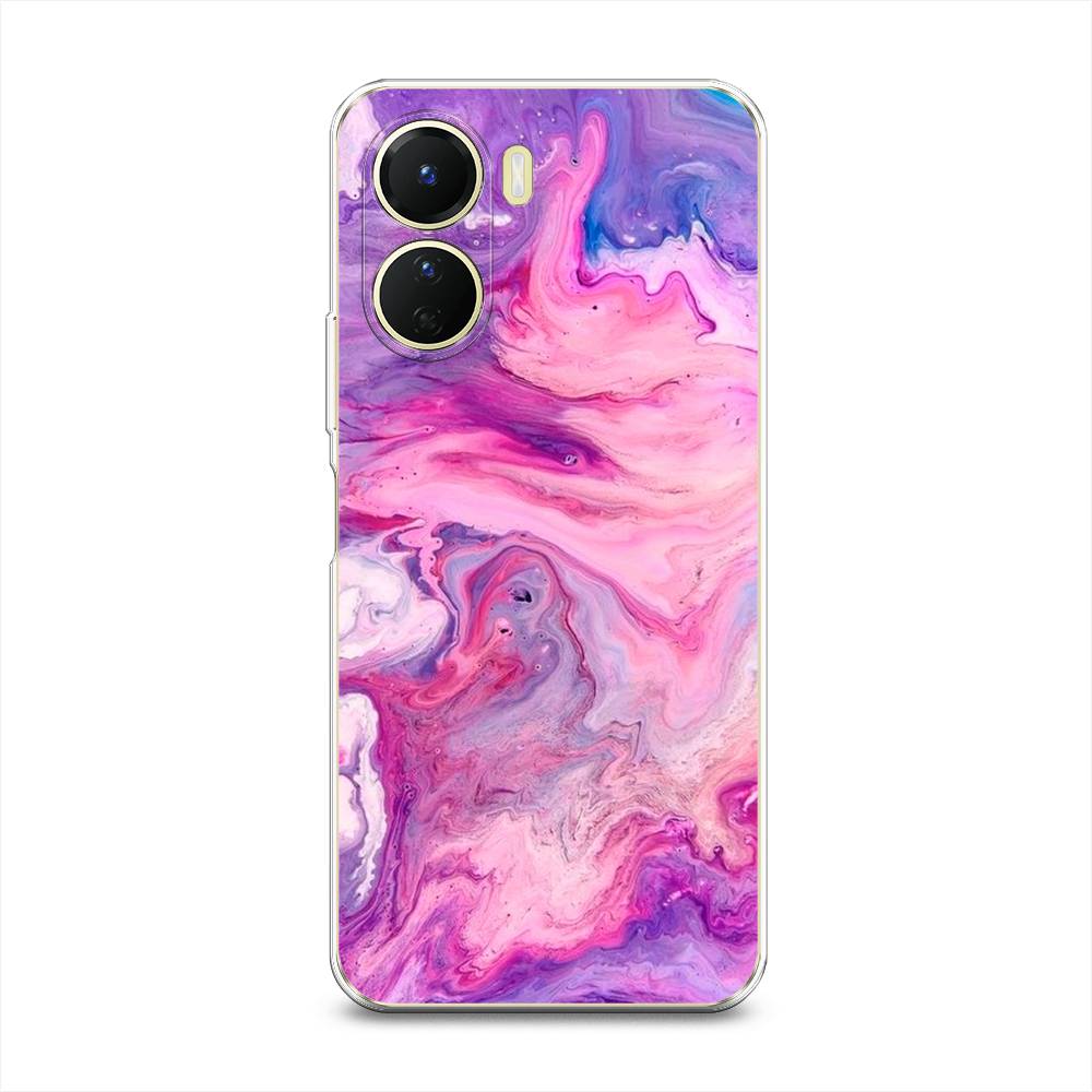 

Чехол на Vivo Y16 "Нежно-розовая абстракция", Розовый, 267850-3
