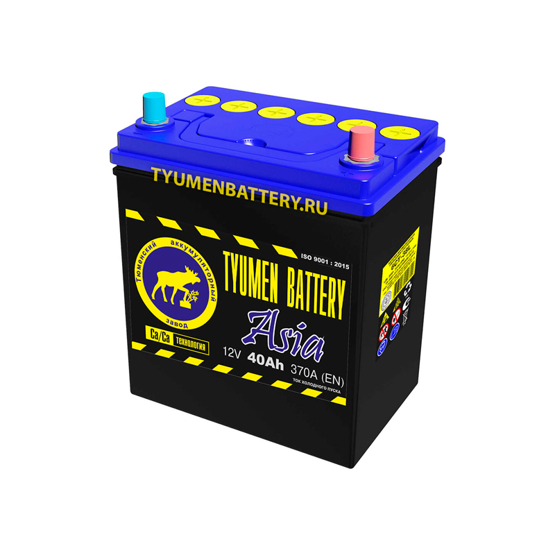 фото Аккумулятор легковой tyumen battery 40 а/ч 360а asia обратная полярность ( 6ct40l0asia)