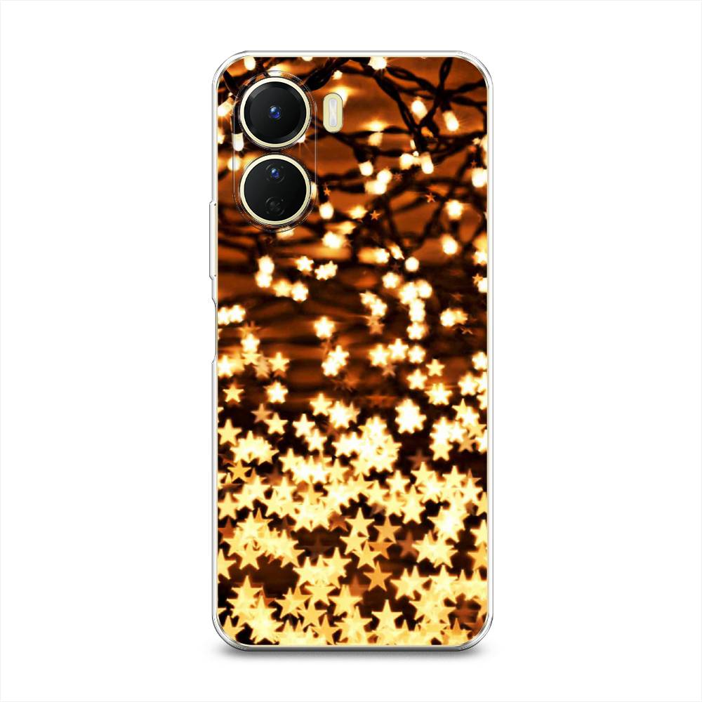 

Чехол на Vivo Y16 "Новогодняя гирлянда", Золотистый, 267850-5