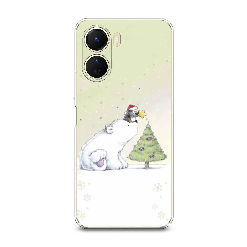 

Чехол на Vivo Y16 "Украшение елки", Белый;бежевый, 267850-5