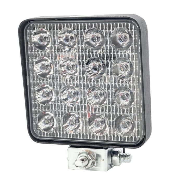 Фара противотуманная тюнинговая 12V-32V 40W BG-GROUP (квадрат CREE ЧИП белый) fr-1514