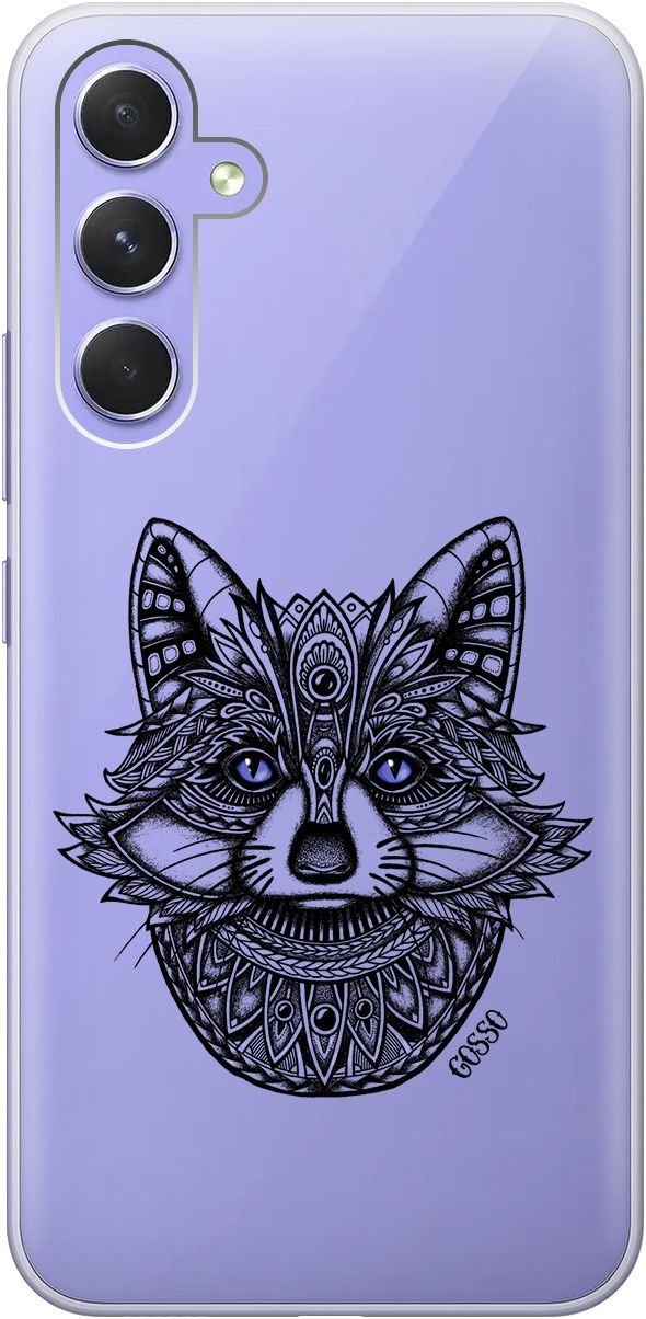 

Чехол на Samsung Galaxy A54 5G с 3D принтом "Grand Raccoon" прозрачный, Прозрачный;синий, 158765