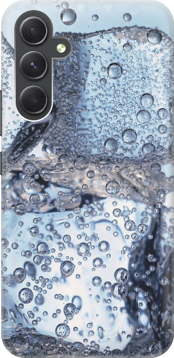 

Чехол на Samsung Galaxy A54 5G "Лед и пузырьки", Белый;голубой, 158748
