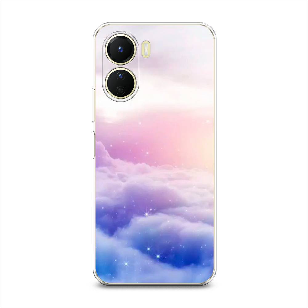 

Чехол на Vivo Y16 "Небеса", Голубой;белый;розовый, 267850-2
