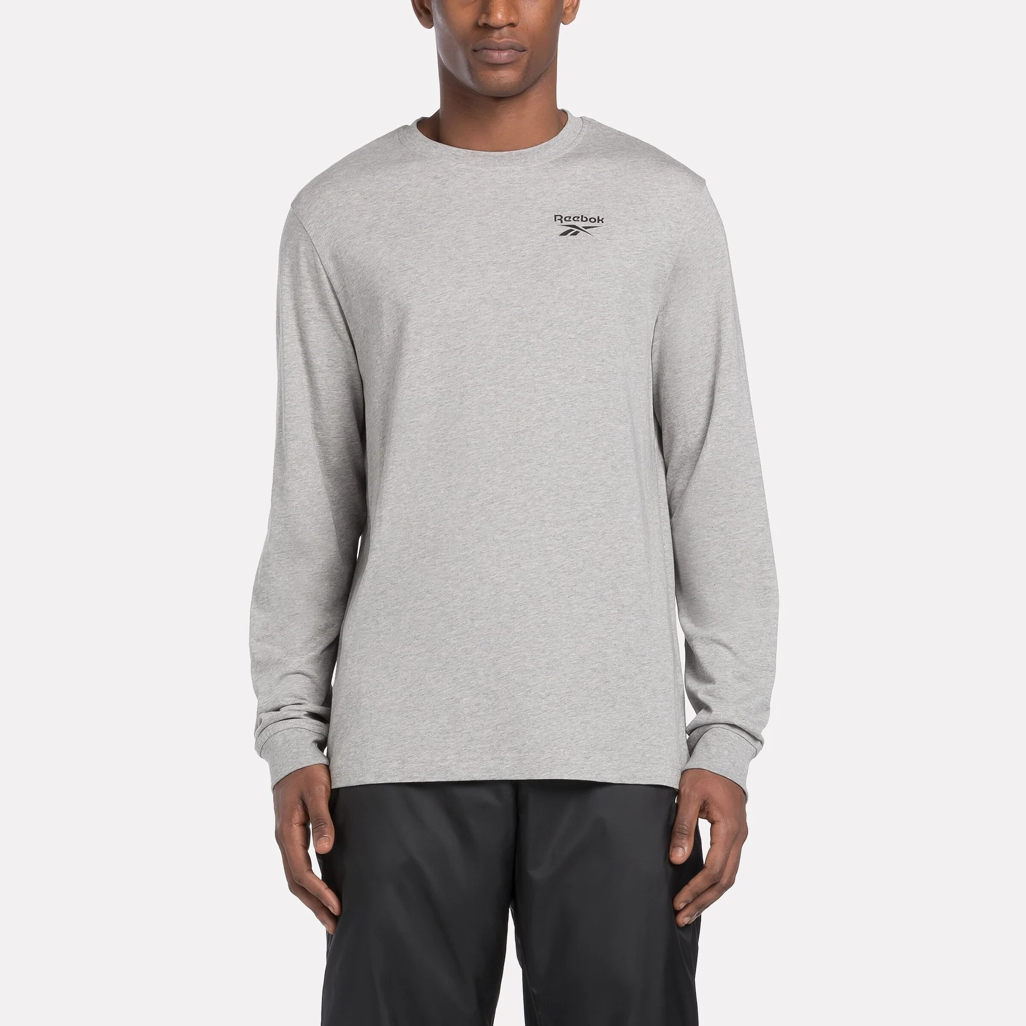 

Лонгслив мужской Reebok Identity Long Sleeve 100070998 серый XL, Identity Long Sleeve