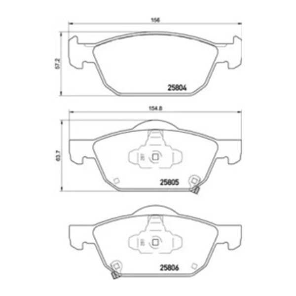 

Тормозные колодки brembo передние для Honda Accord 2008- p28076
