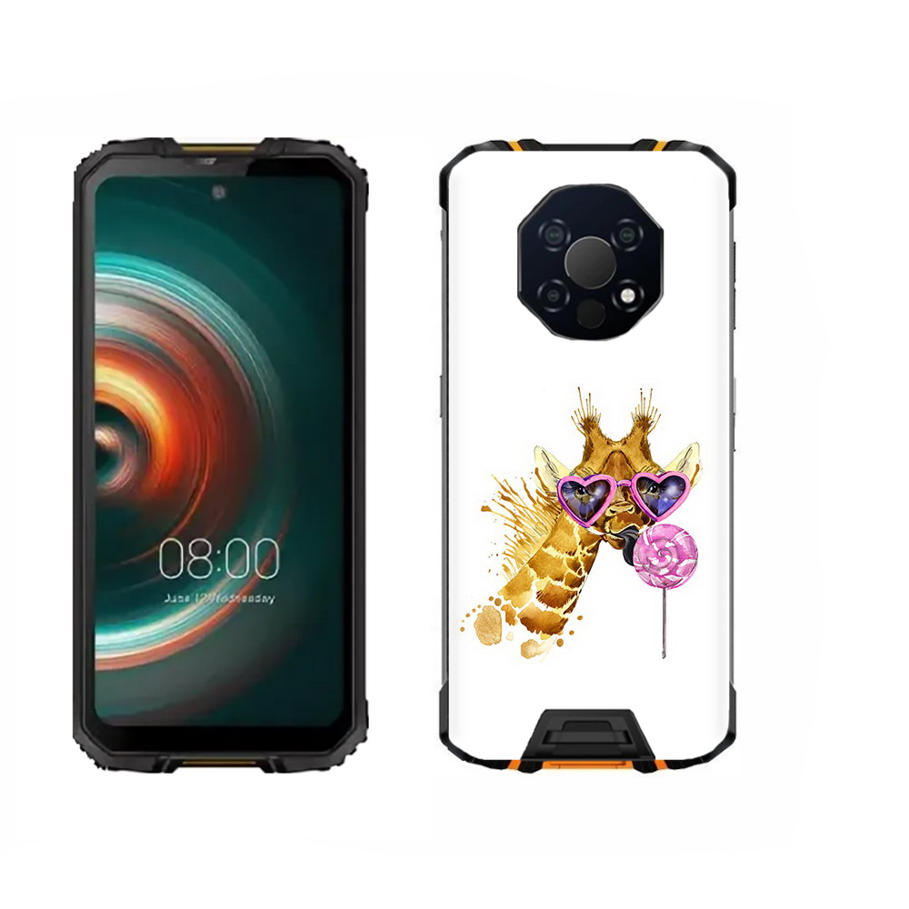 

Чехол MyPads Tocco для Oukitel WP13 акварельный жираф, Прозрачный, Tocco