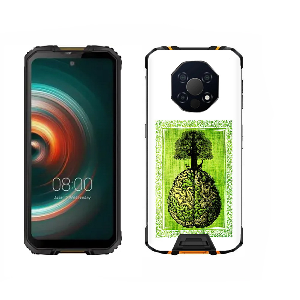 

Чехол MyPads Tocco для Oukitel WP13 абстракция здоровый мозг, Прозрачный, Tocco