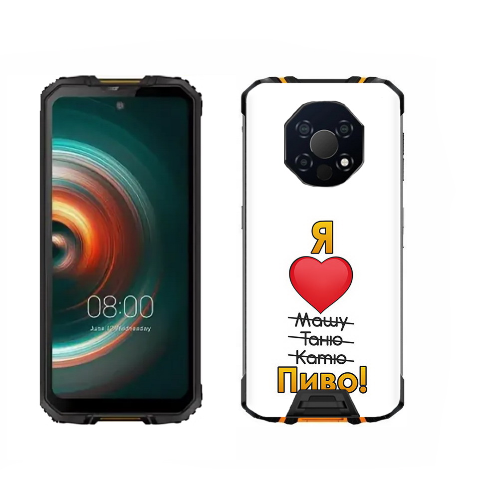 

Чехол MyPads Tocco для Oukitel WP13 Я люблю машу таню катю пиво, Прозрачный, Tocco