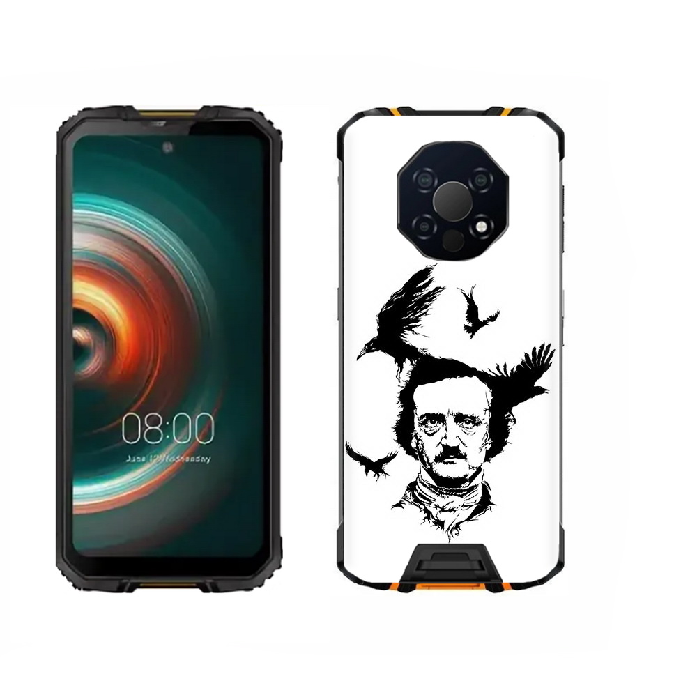 

Чехол MyPads Tocco для Oukitel WP13 Эдгар Аллан черно белый, Прозрачный, Tocco