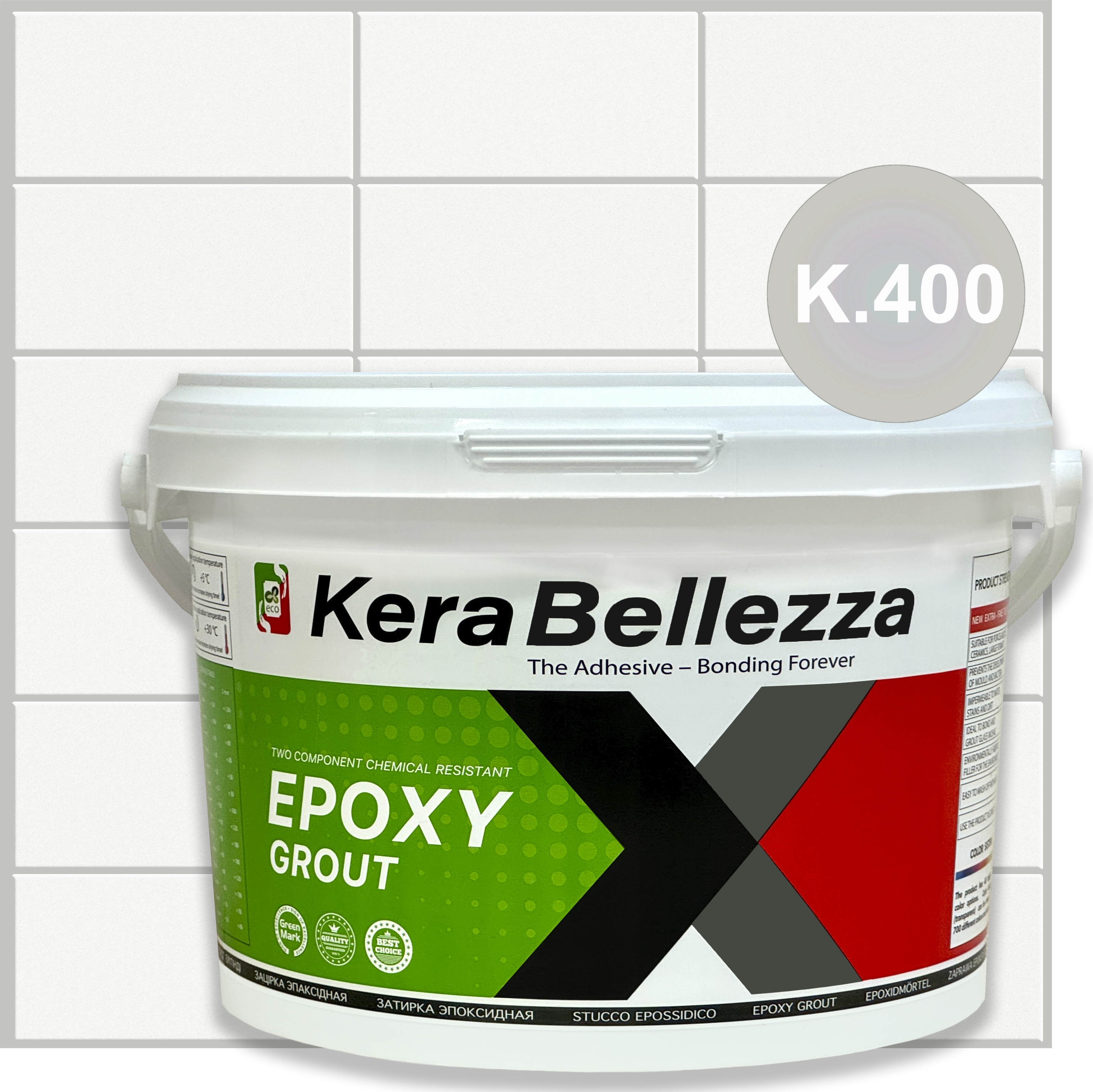 

Затирка цветная эпоксидная KeraBellezza Design К 400 Зеленый изумруд 0.33 кг, Прозрачный, К400 0.33кг