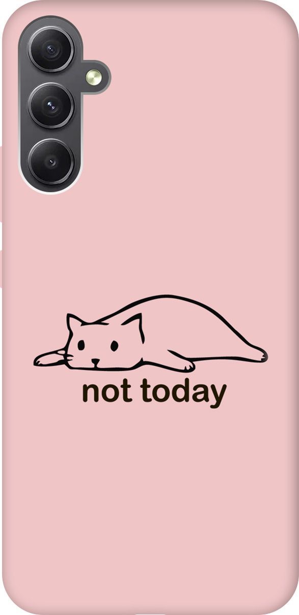 

Чехол на Samsung Galaxy A34 5G "Not Today" розовый, Розовый;черный, 158747