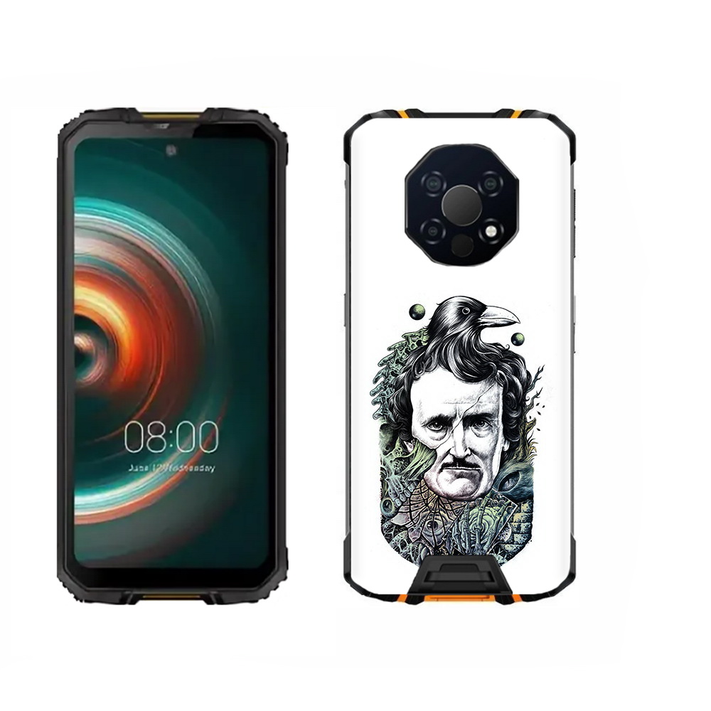

Чехол MyPads Tocco для Oukitel WP13 Эдгар Аллан с вороном, Прозрачный, Tocco