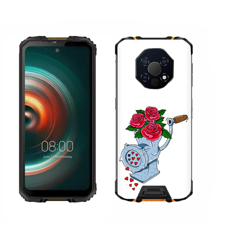 

Чехол MyPads Tocco для Oukitel WP13 Цветочные сердца, Прозрачный, Tocco