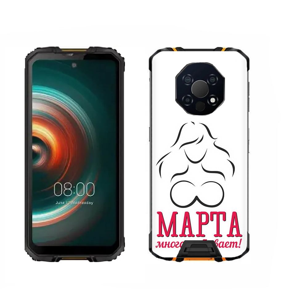 

Чехол MyPads Tocco для Oukitel WP13 8 марта много не бывает, Прозрачный, Tocco