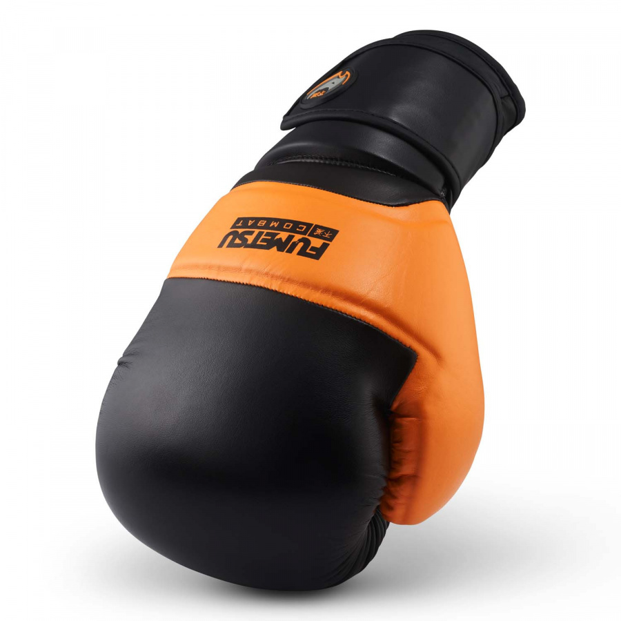 Боксерские перчатки Fumetsu Ghost черно-оранжевые, 12 унций