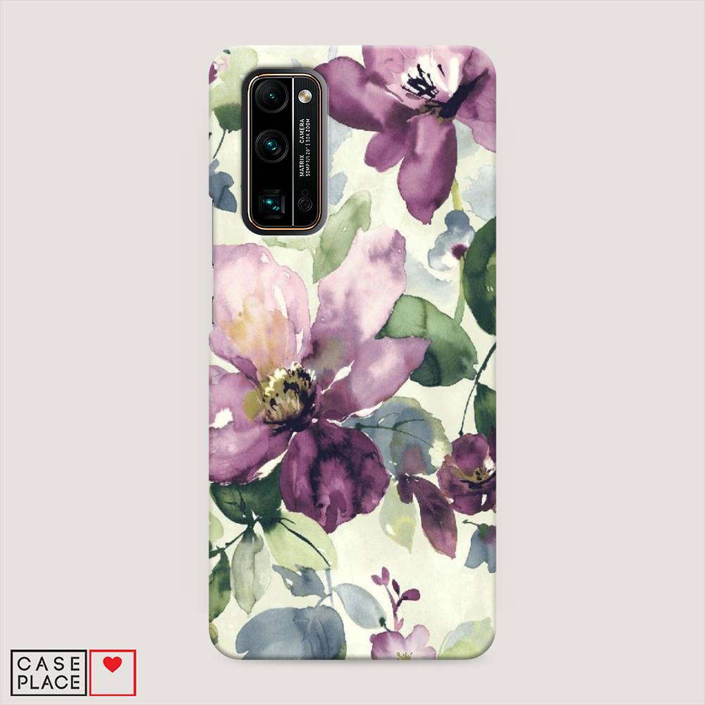 

Чехол Awog "Сиреневые цветы-акварель" для Honor 30 Pro Plus, 612220-7