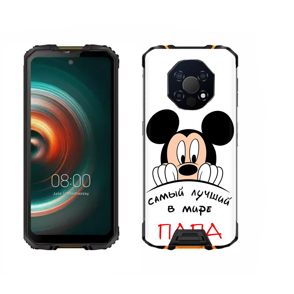 

Чехол MyPads Tocco для Oukitel WP13 Самай лучший папа Микки Маус, Прозрачный, Tocco