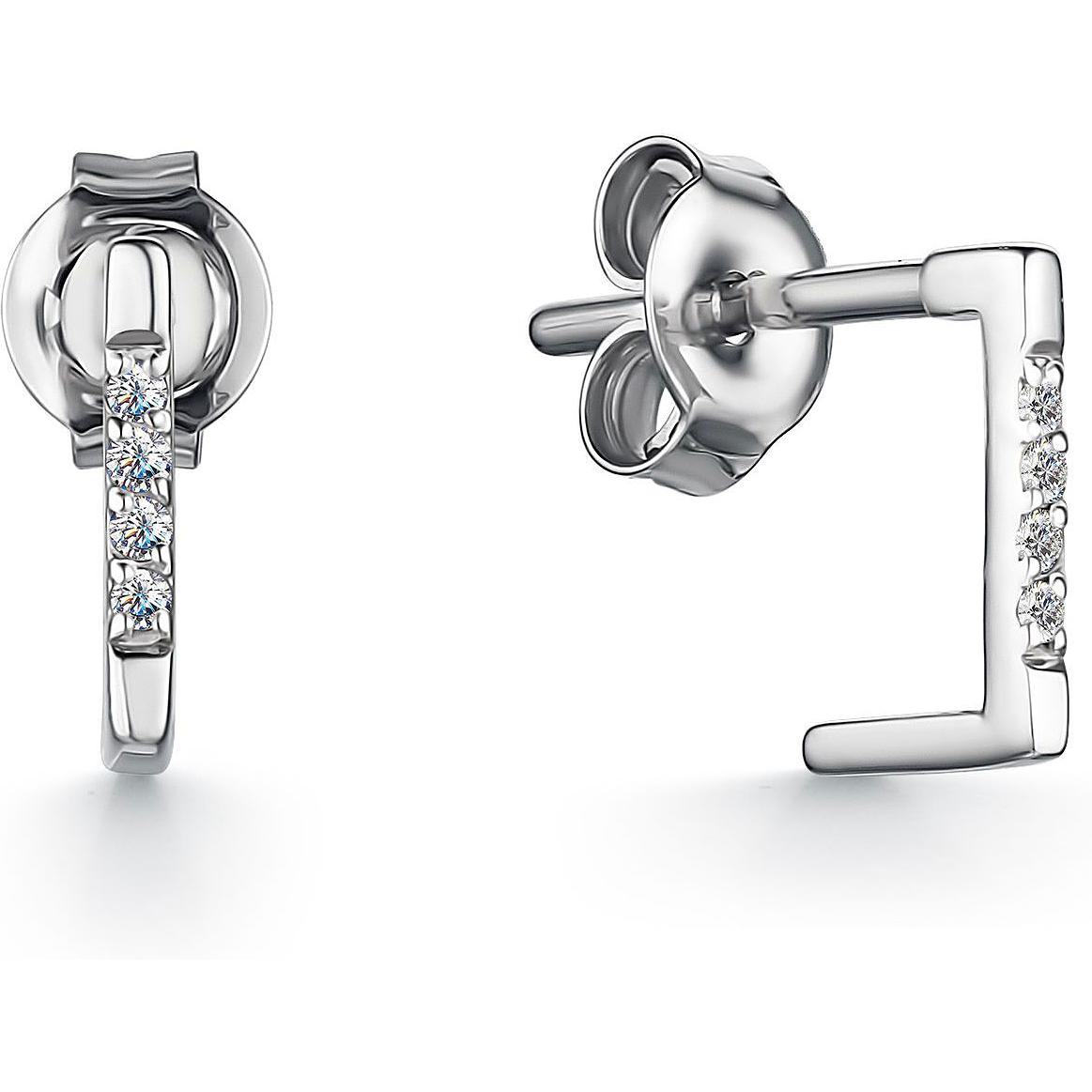 

Серьги из белого золота с бриллиантом АЛЬКОР 24220-200, 24220-200